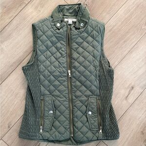 Olive green vest